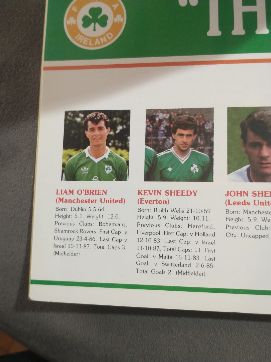 1988 Republic of Ireland v Romania Football Programme - photo 3