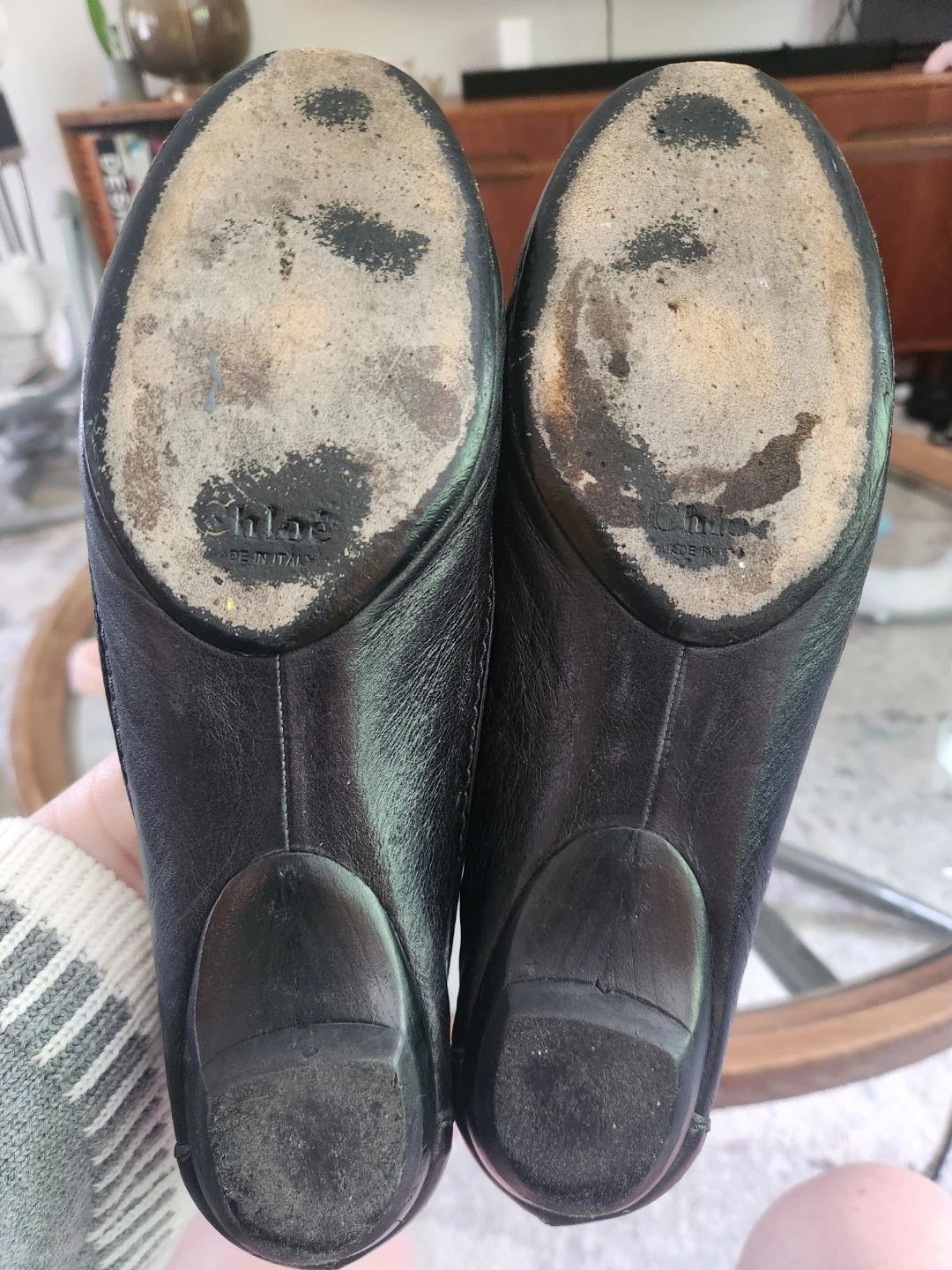 Chloe Black Leather Ballet Flats - photo 3