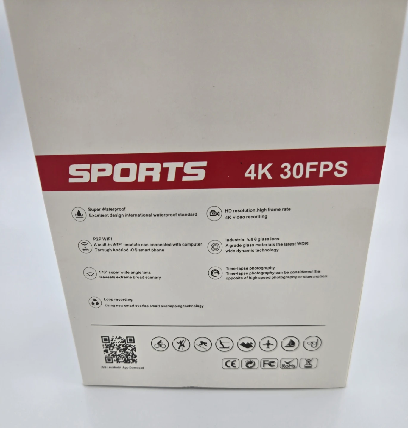 SPODV Sports 4K 30FPS Action Camera - photo 2