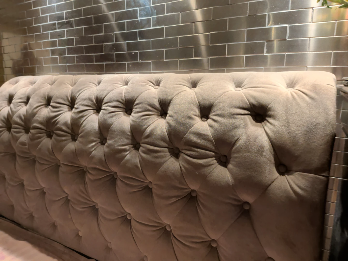 Tufted Upholstered Headboard and Baseboard