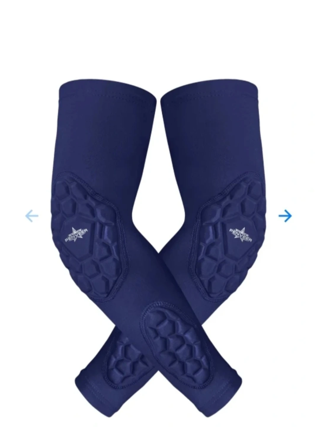 Padded Compression Sleeves - Blue - XL ⚽