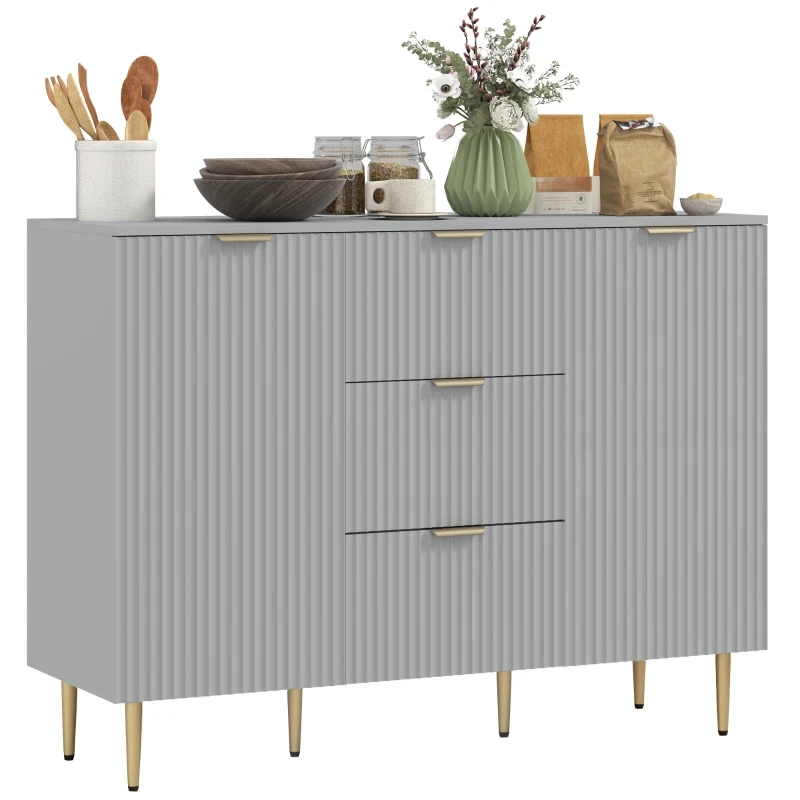 HOMCOM Modern Kitchen Storage Cabinet, Sideboard Buffet Cabinet