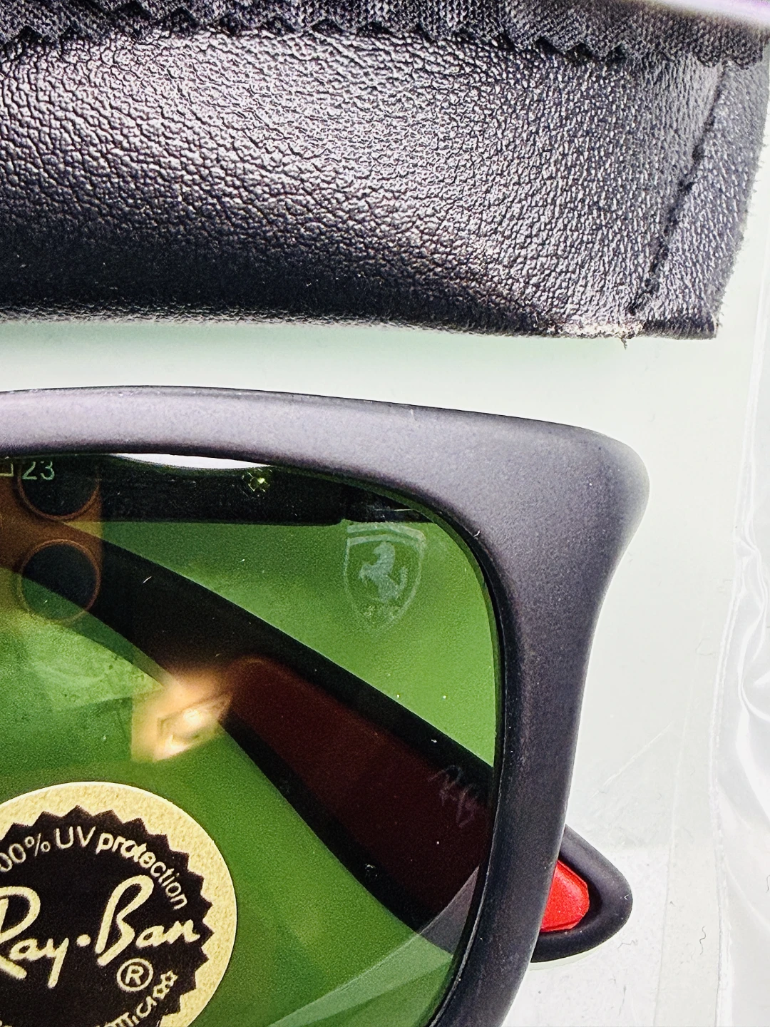 Ray-Ban Ferrari Sunglasses with Green Lens - photo 4