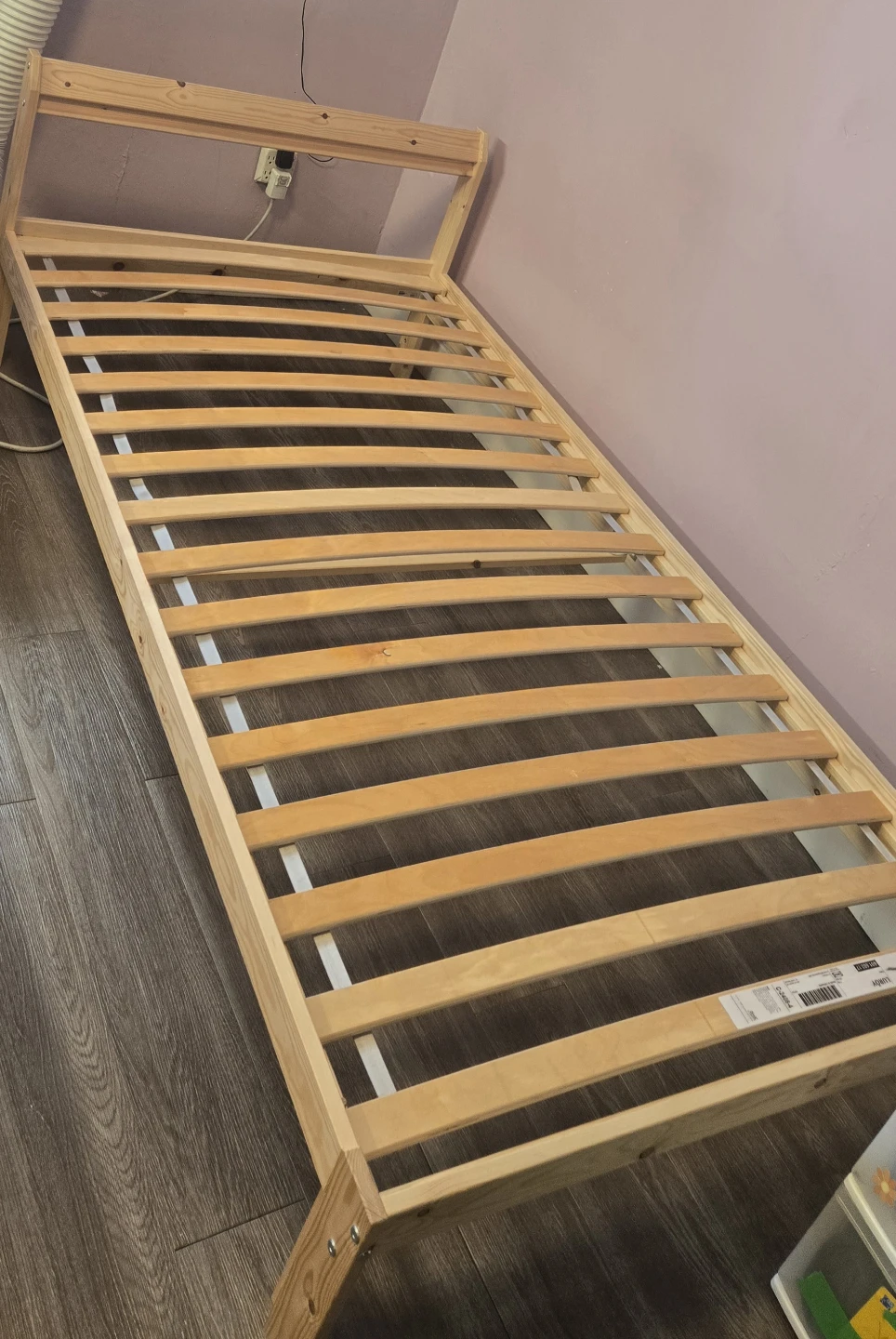 Pine Wood Bed Frame with Slats