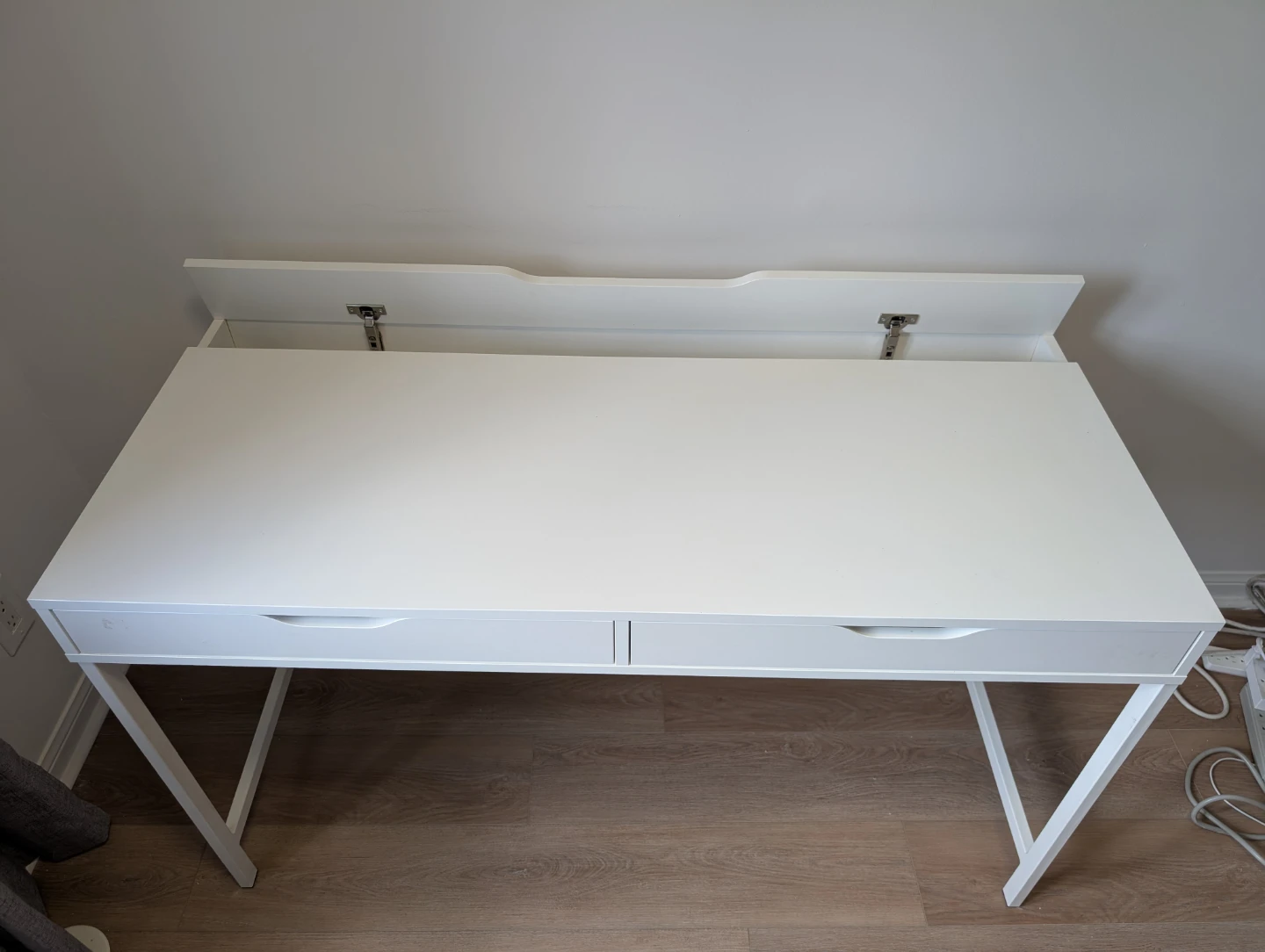 White Desk with 2 Drawers - photo 2