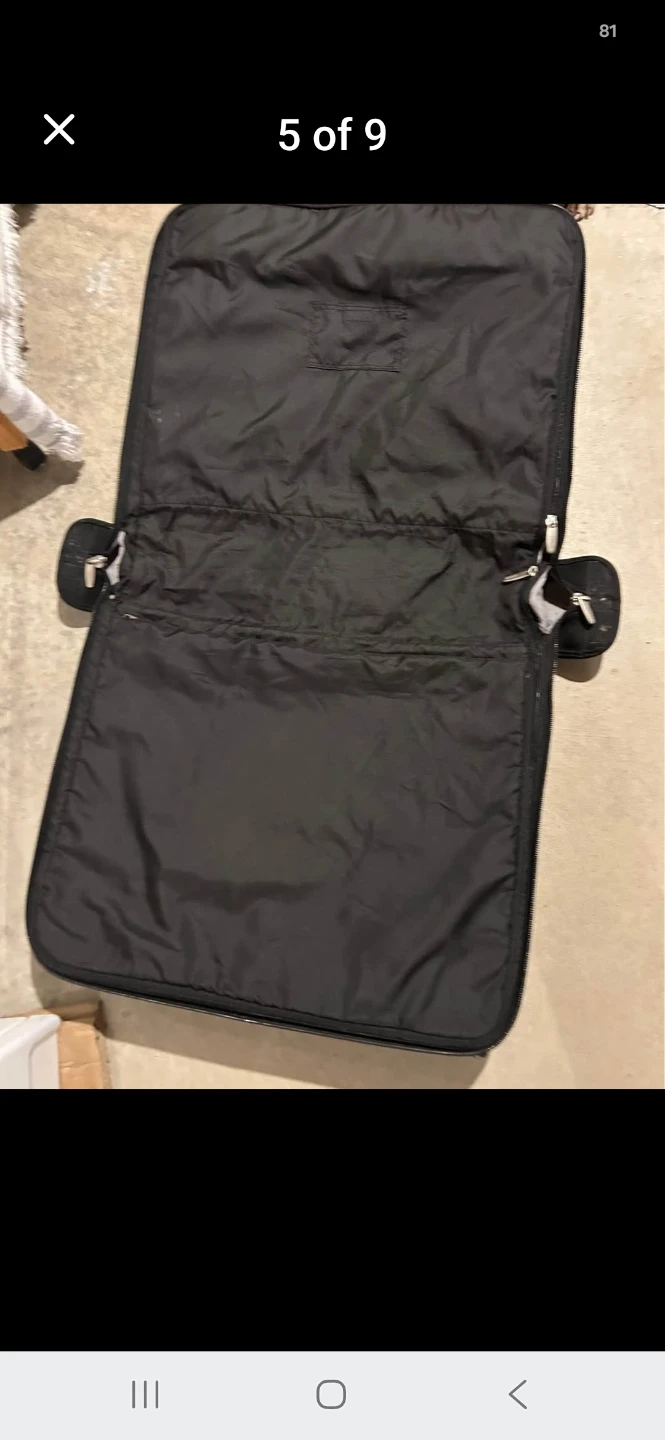 Rolling Suit/Garment Bag. Soft Case.  Embark Black 40". - photo 5