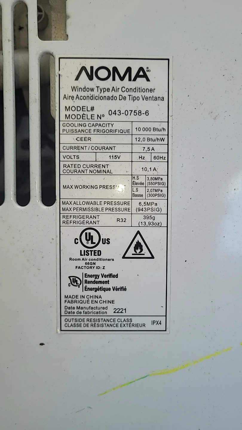 NOMA 10,000 BTU Window Air Conditioner - photo 4