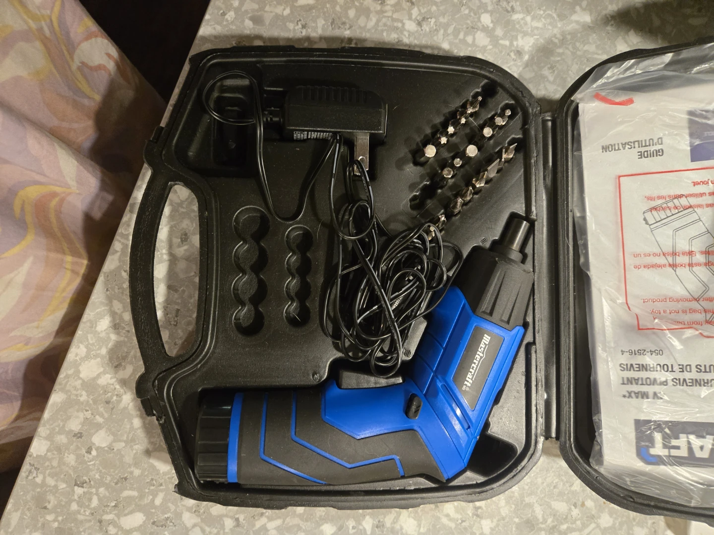 Mastercraft Cordless Screwdriver Kit
