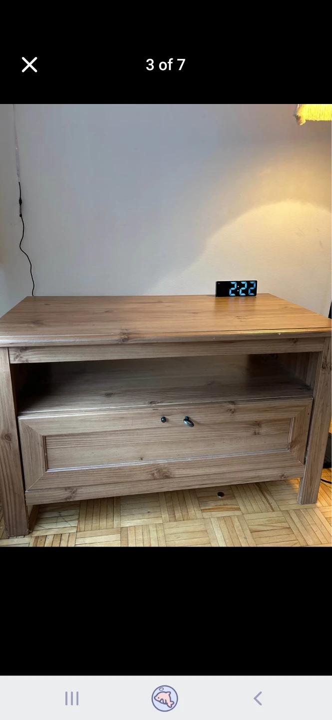 Wooden TV Stand with Drawer