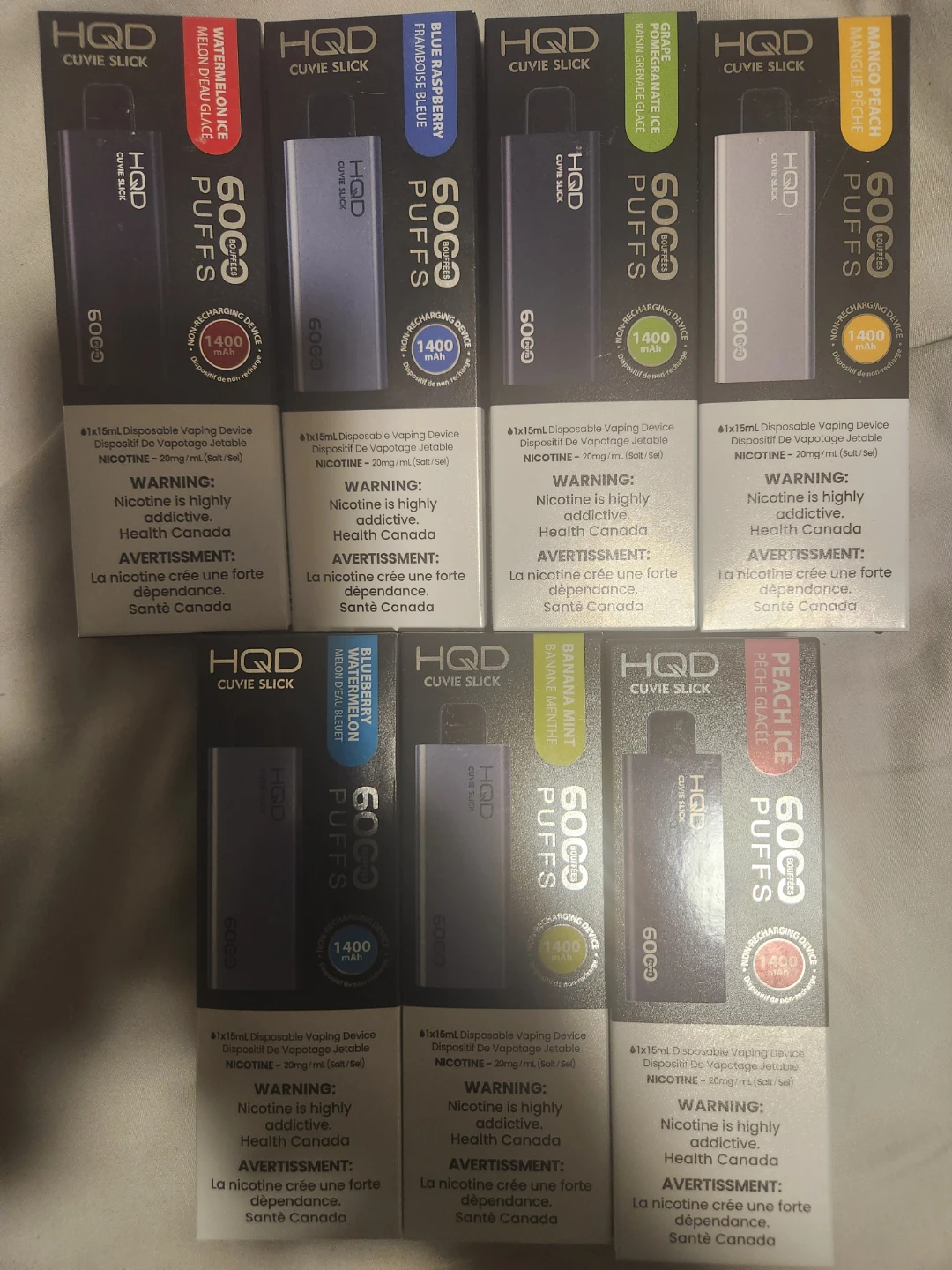 HQD Cuvie Slick Disposable Vapes - Assorted Flavours