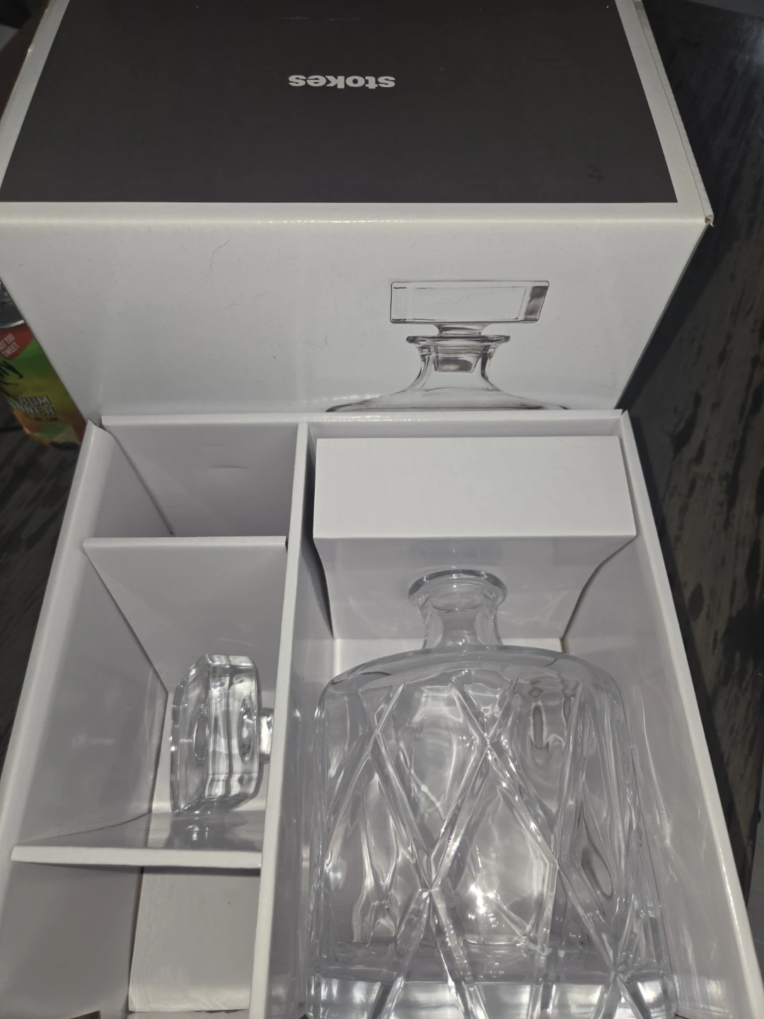 Stokes Crystal Decanter and Tumbler Set