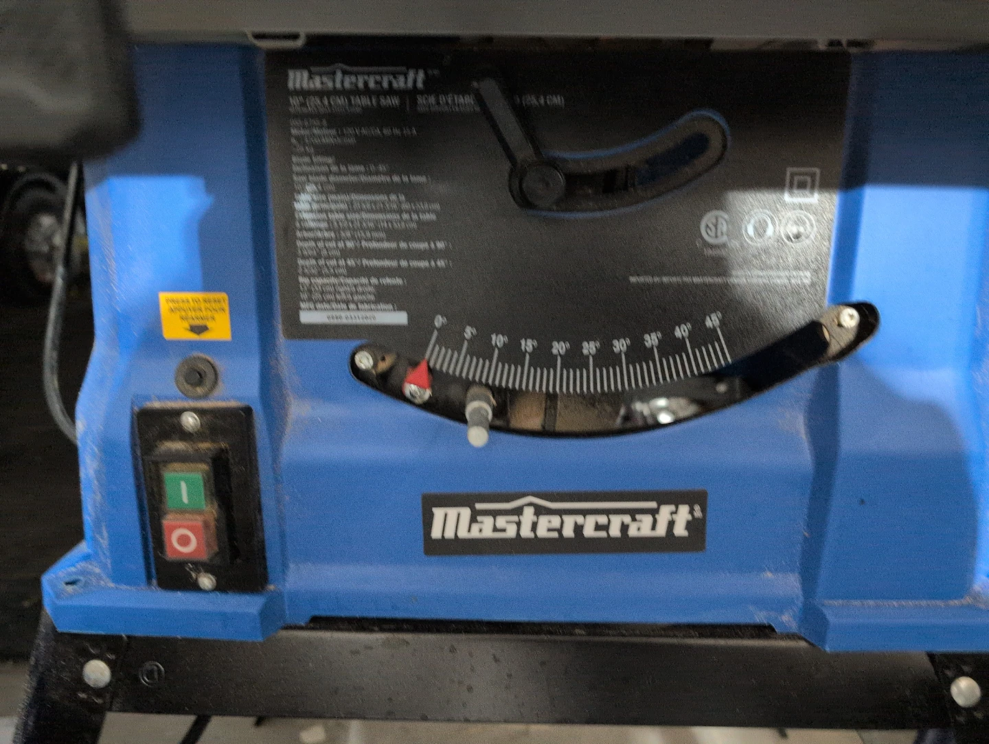 Mastercraft 10" Table Saw - photo 3