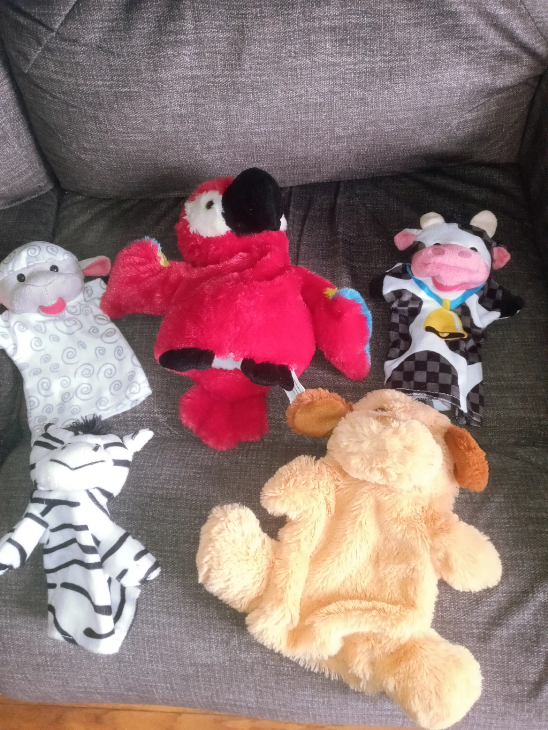 Set of 5 Plush Hand Puppets