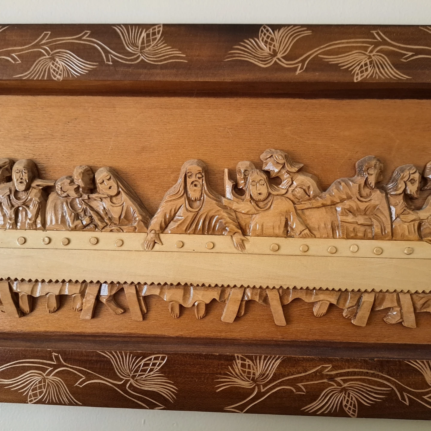 Hand-carved in Poland Last Supper Wooden Wall Art - photo 3