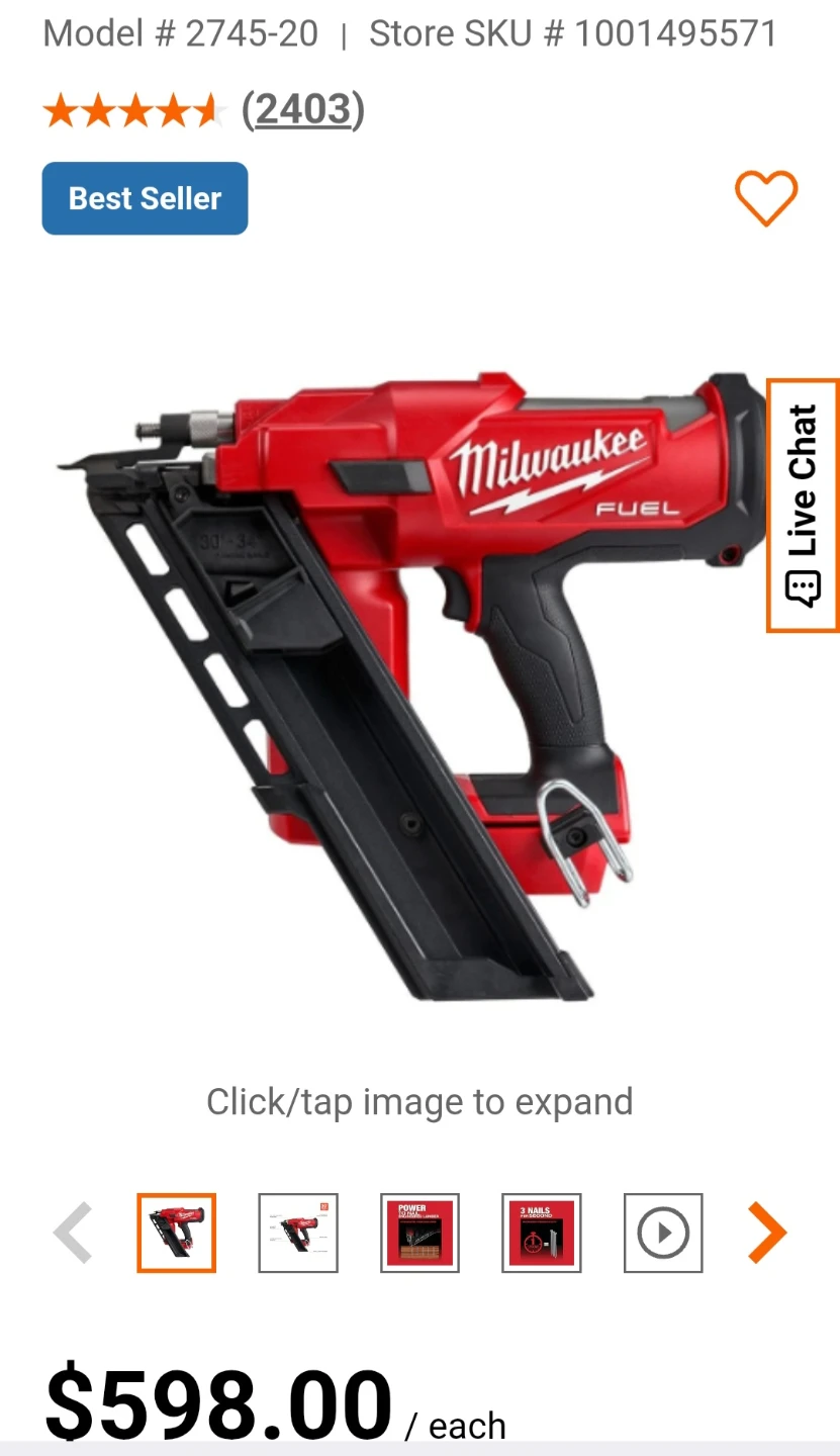 Milwaukee M18 FUEL 30' Framing Nailer - photo 2