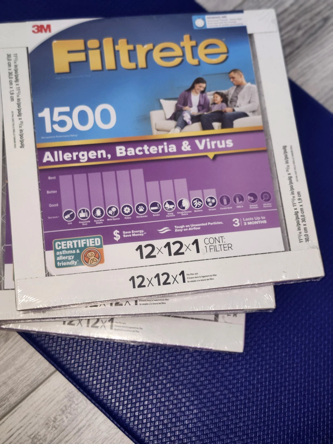 Filtrete 1500 MPR MERV 12 Air Filters (2-Pack) - photo 4