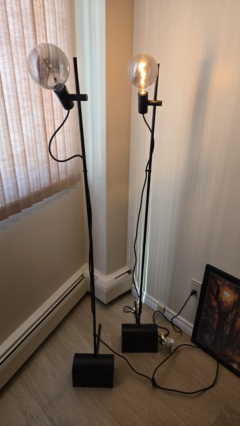 IKEA HÄRSLINGA / MOLNART Floor Lamps (Set of 2)