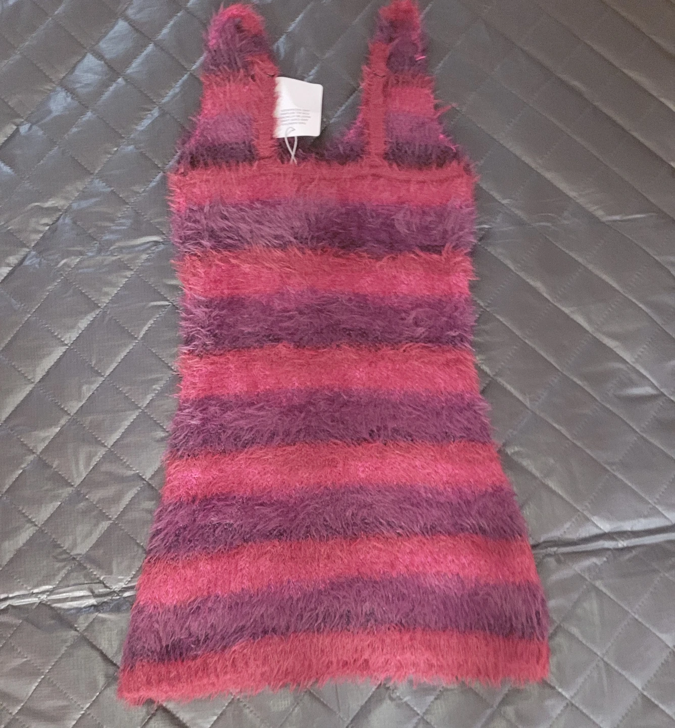 Savage X Fenty Fuzzy Striped Mini Dress - photo 2