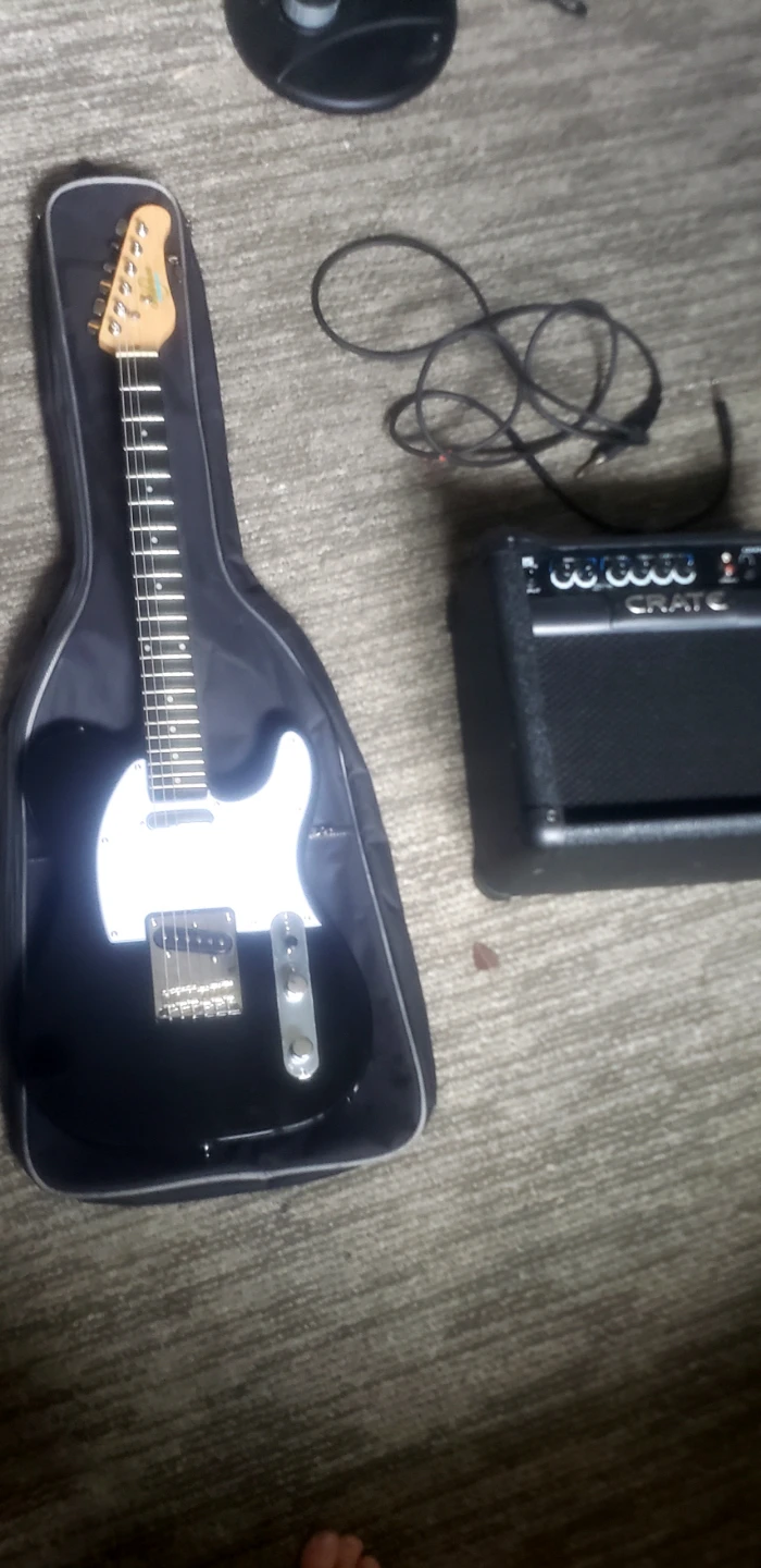 Washburn Black Tele+GigBag+Strap,(Sorry Pics are bad)