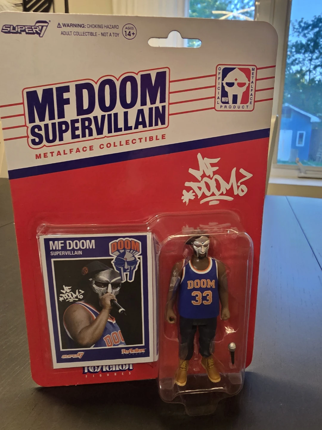 Super7 MF DOOM Supervillain Metalface Collectible Action Figure