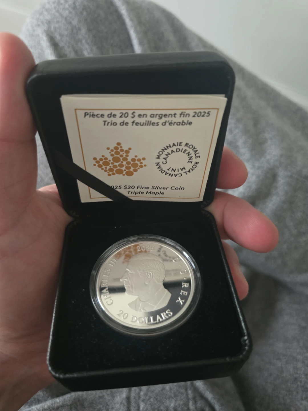 $20 Fine Silver Coin 2025 Triple Maple