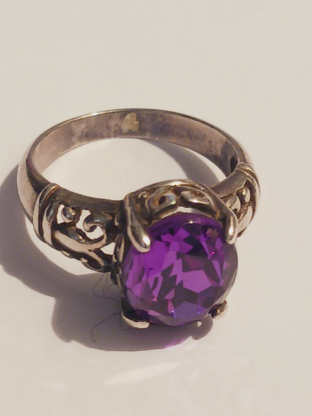 Beautiful Vintage Sterling Silver 925 Amethyst Ring.8 - photo 2