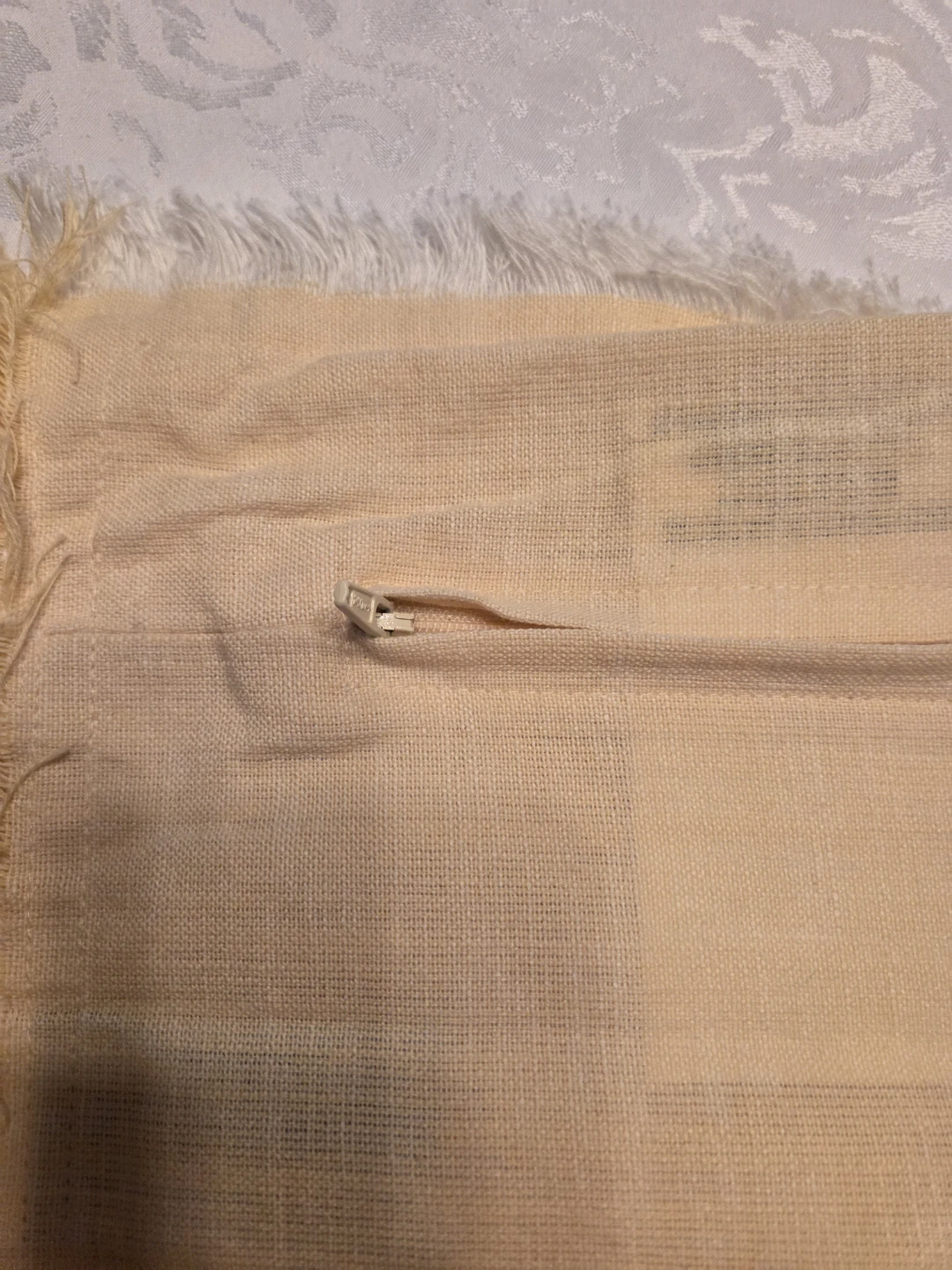 3 Linen Pillow Covers 2 soft yellow 1 gray - photo 3