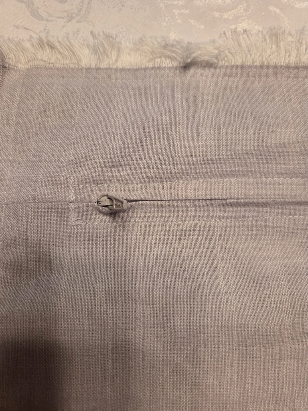 3 Linen Pillow Covers 2 soft yellow 1 gray - photo 5