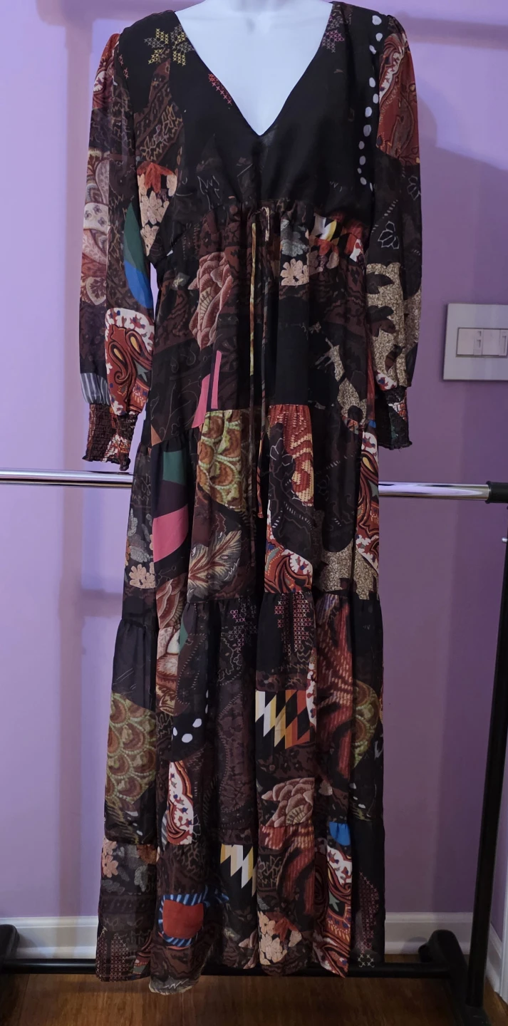 Desigual maxi dress size usa M