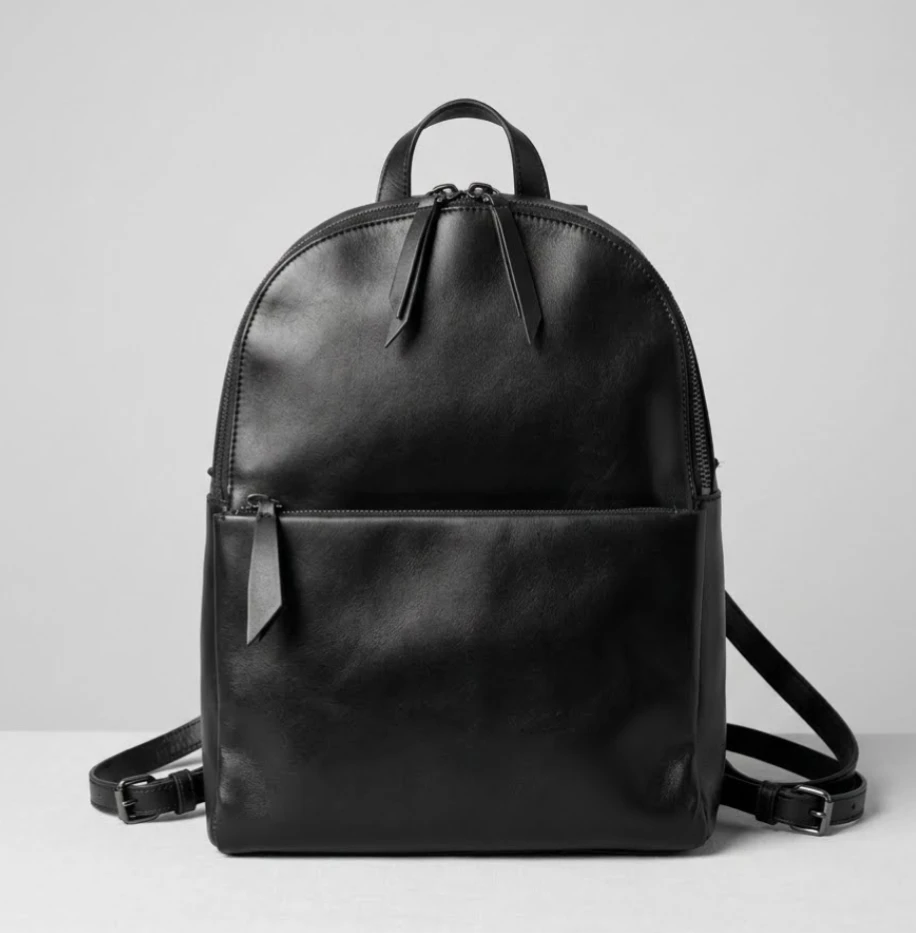 KGB Black Label Leather Backpack