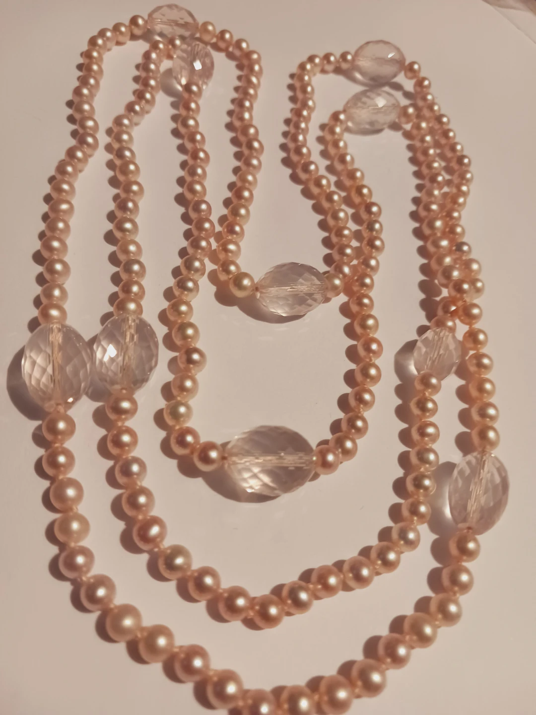 Genuine Freshwater Pearl with Crystal Accents Necklace