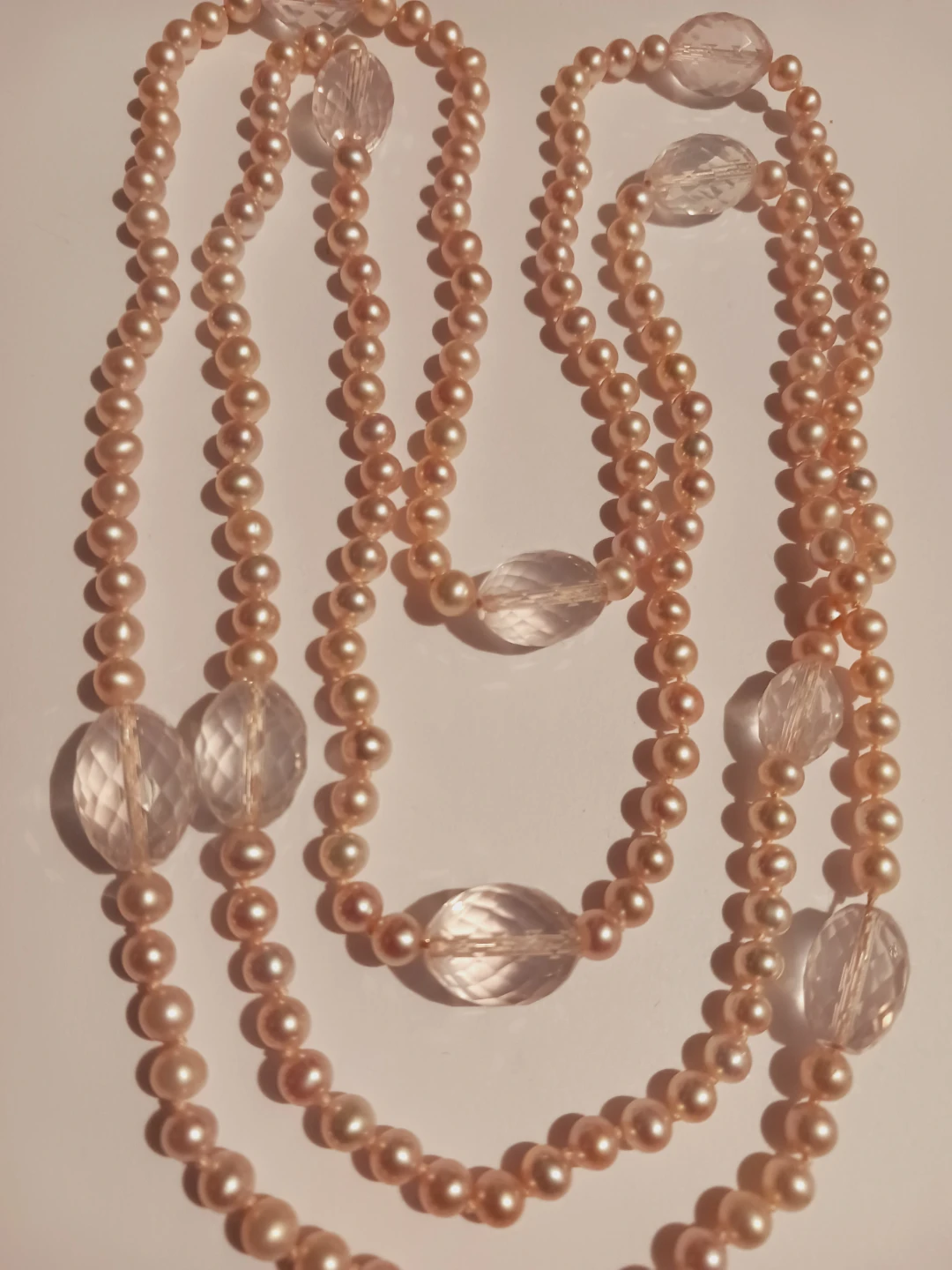 Genuine Freshwater Pearl with Crystal Accents Necklace - photo 2
