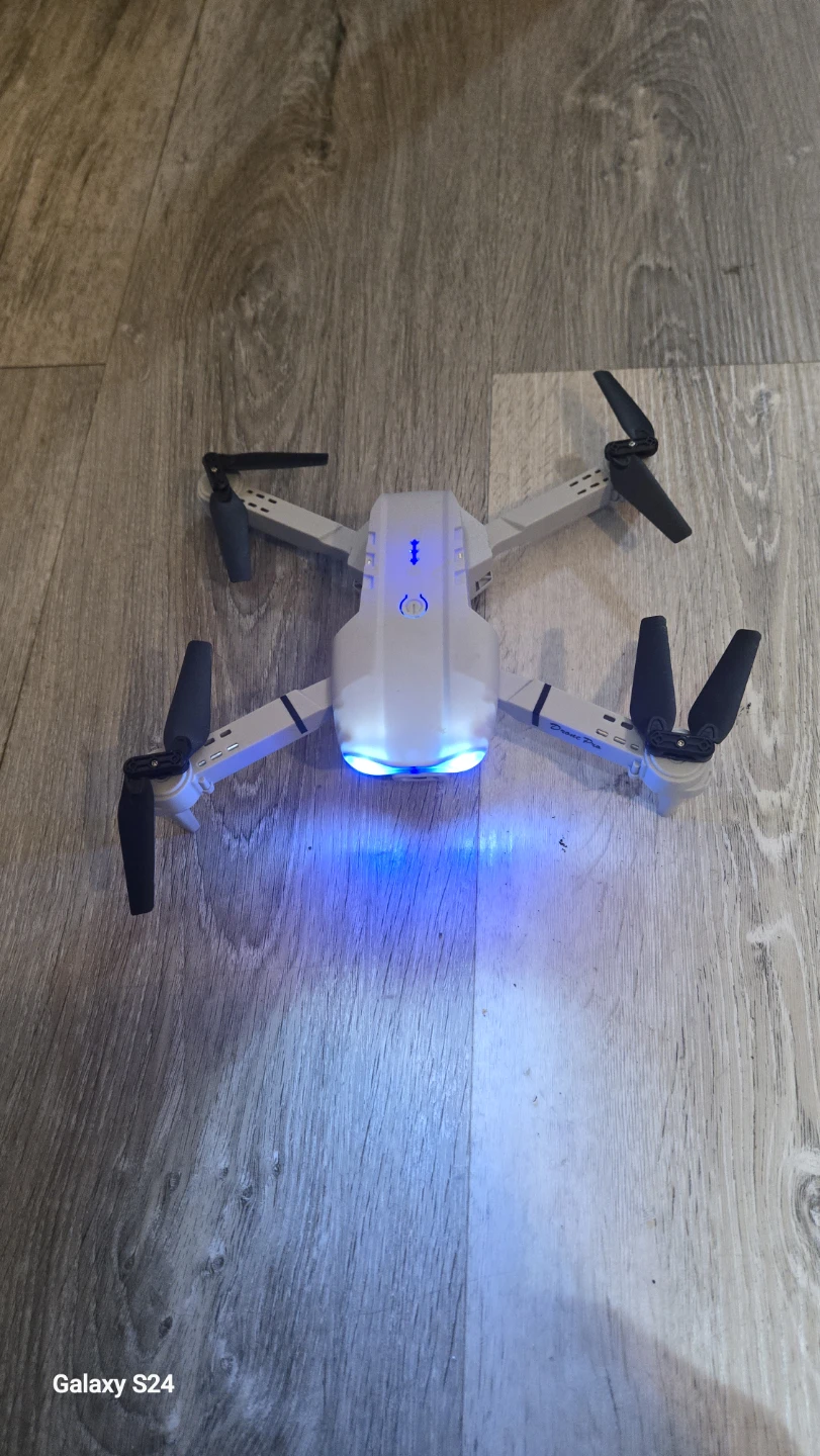 White Foldable Drone with Remote