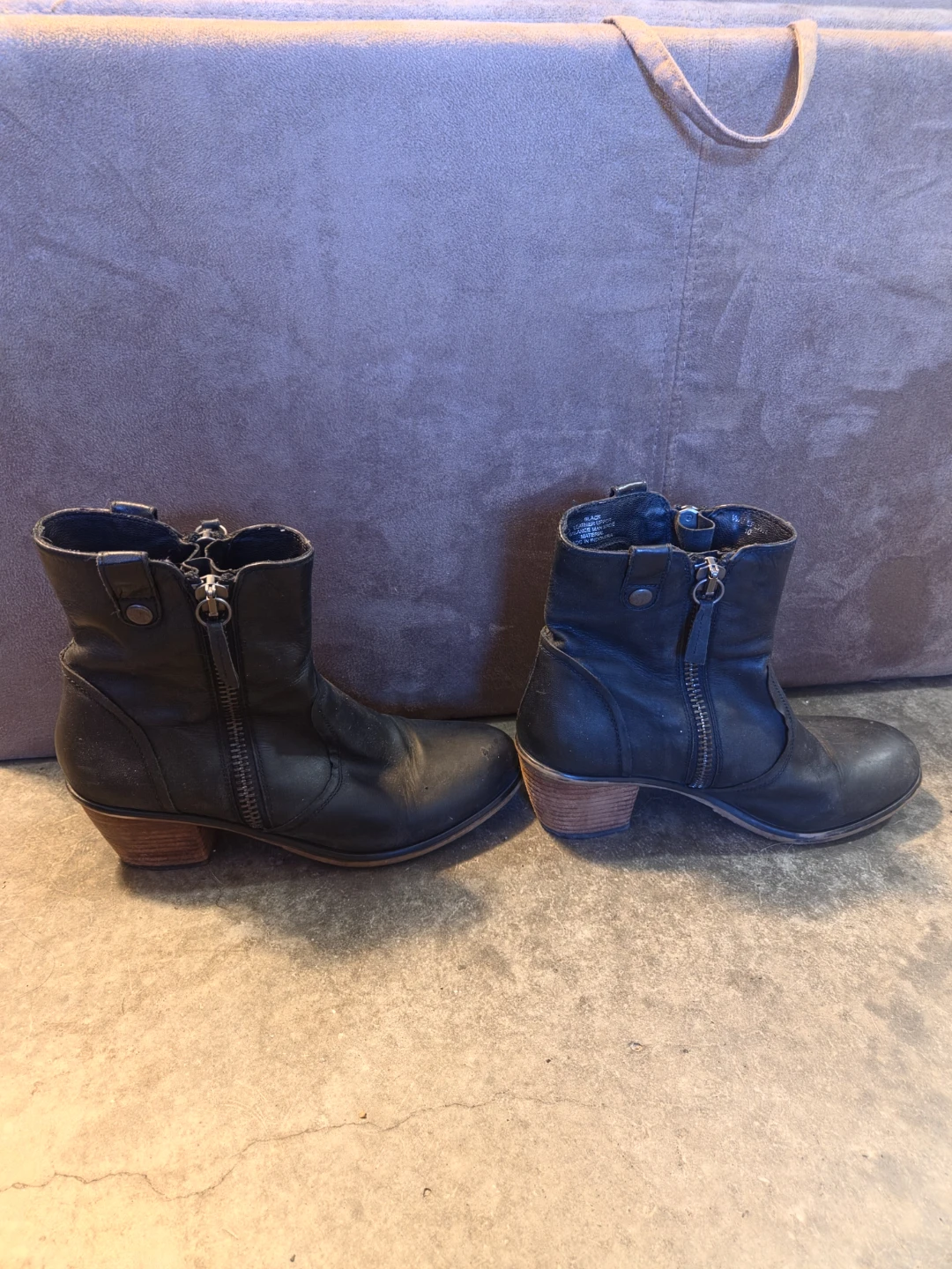 Steve Madden Black Leather Ankle Boots - photo 4