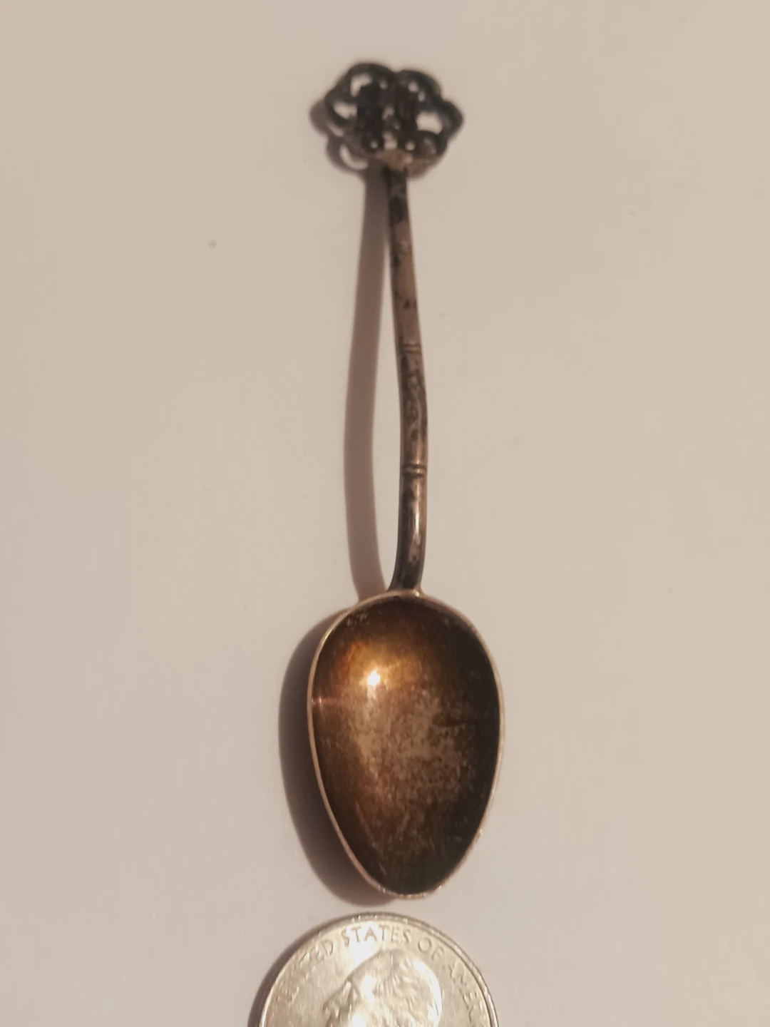 Antique Sterling Silver 925 Miniature Spoon - photo 2
