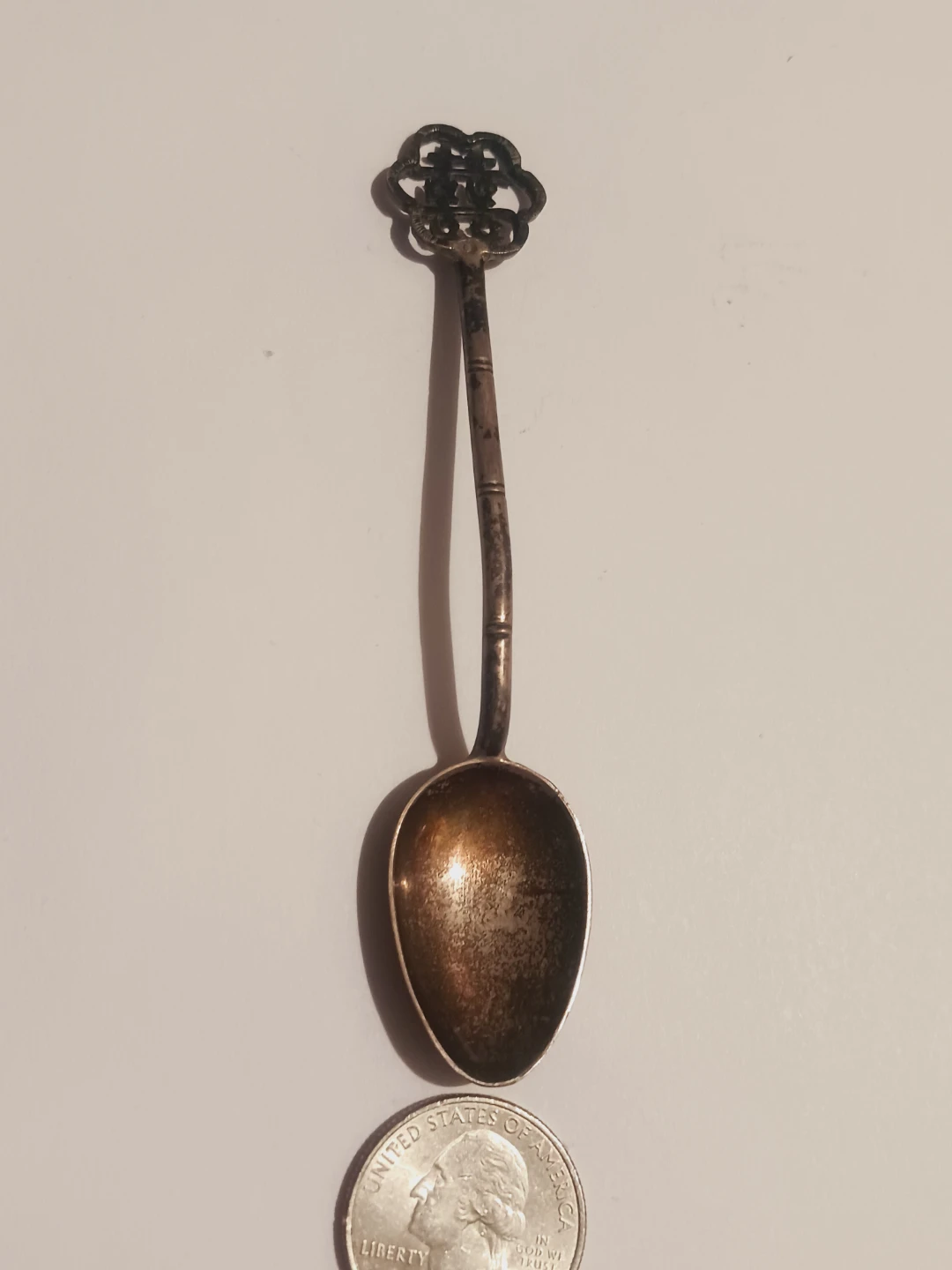 Antique Sterling Silver 925 Miniature Spoon - photo 5