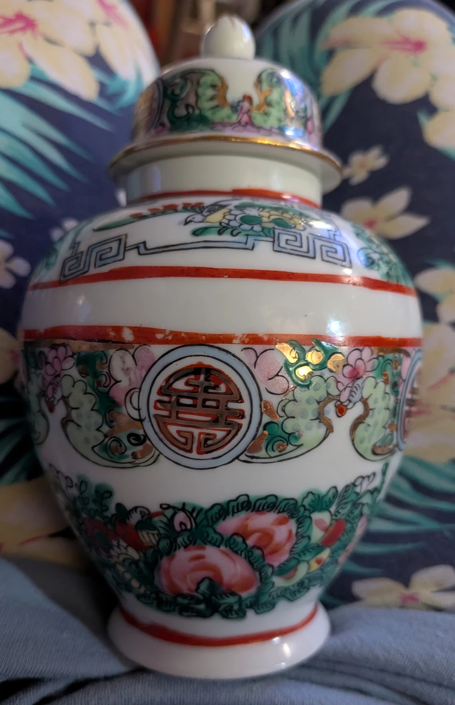 Hand Decorated Ginger Jar - photo 2