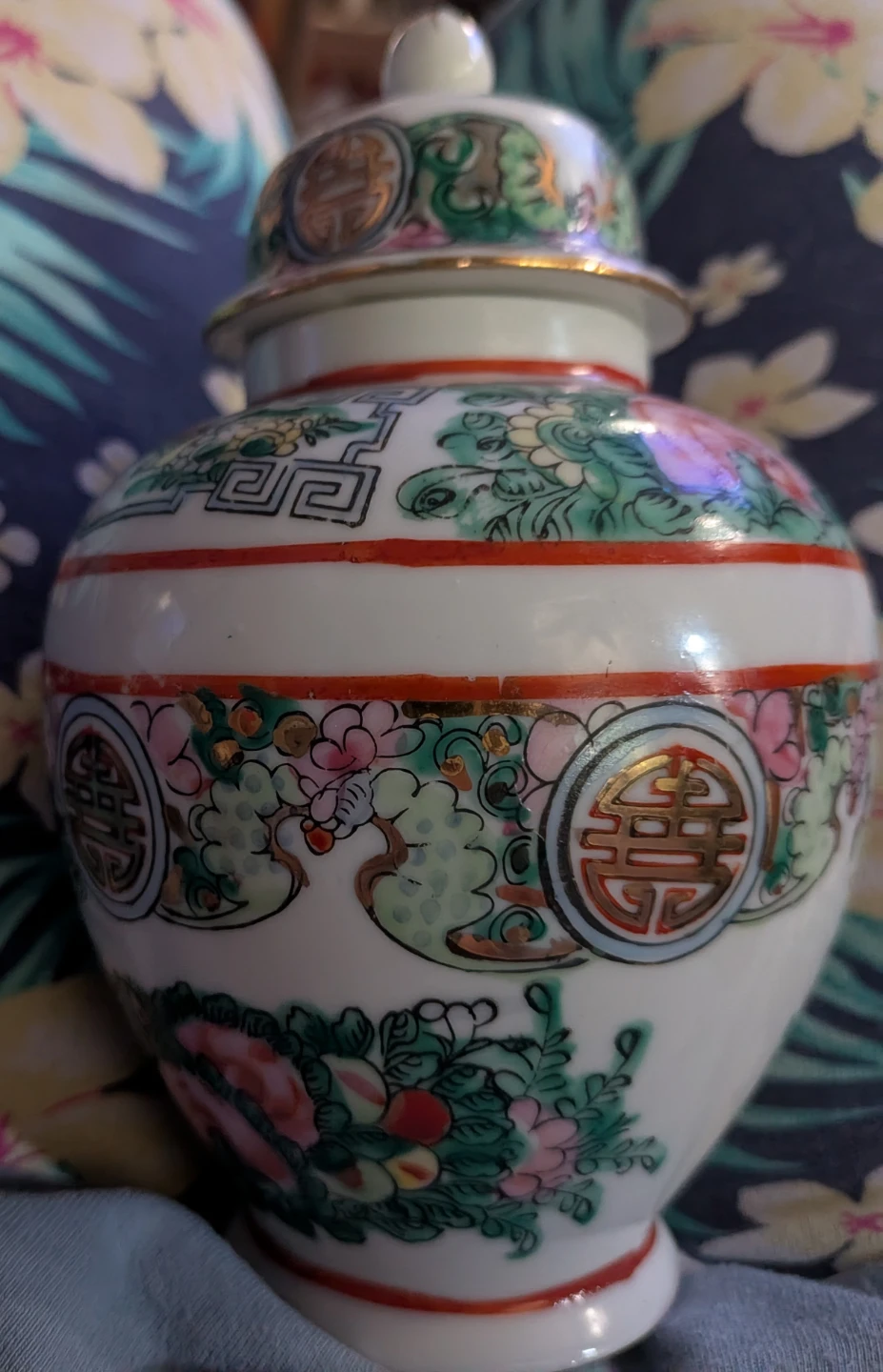 Hand Decorated Ginger Jar - photo 4