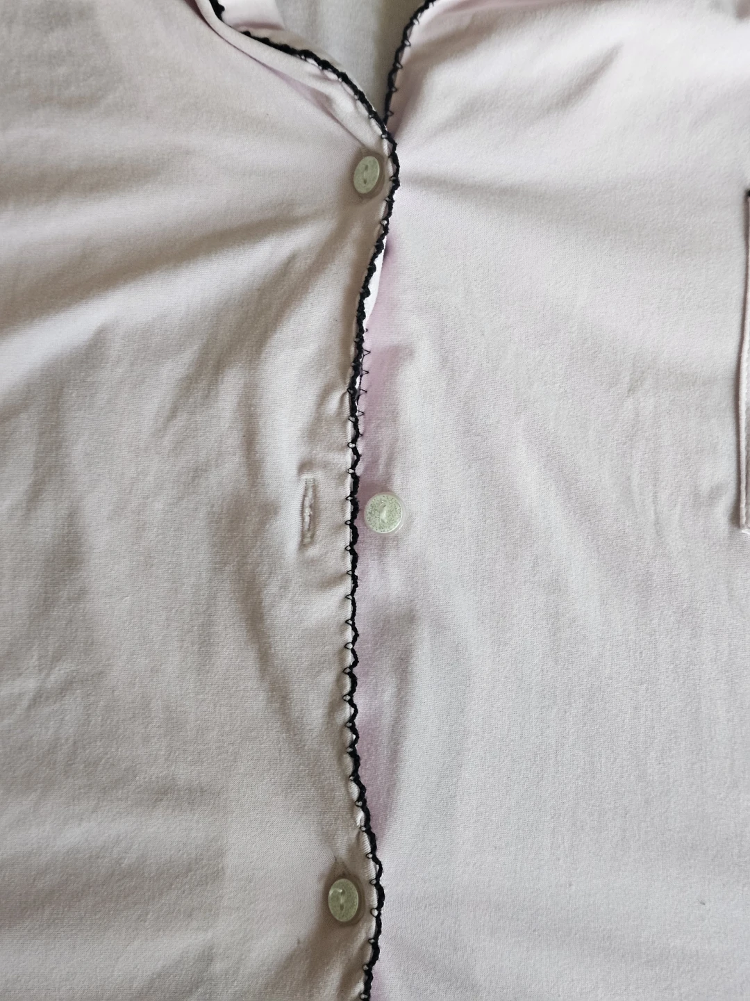 Pink Pajama Set - Shorts & Button-Up Top - photo 4
