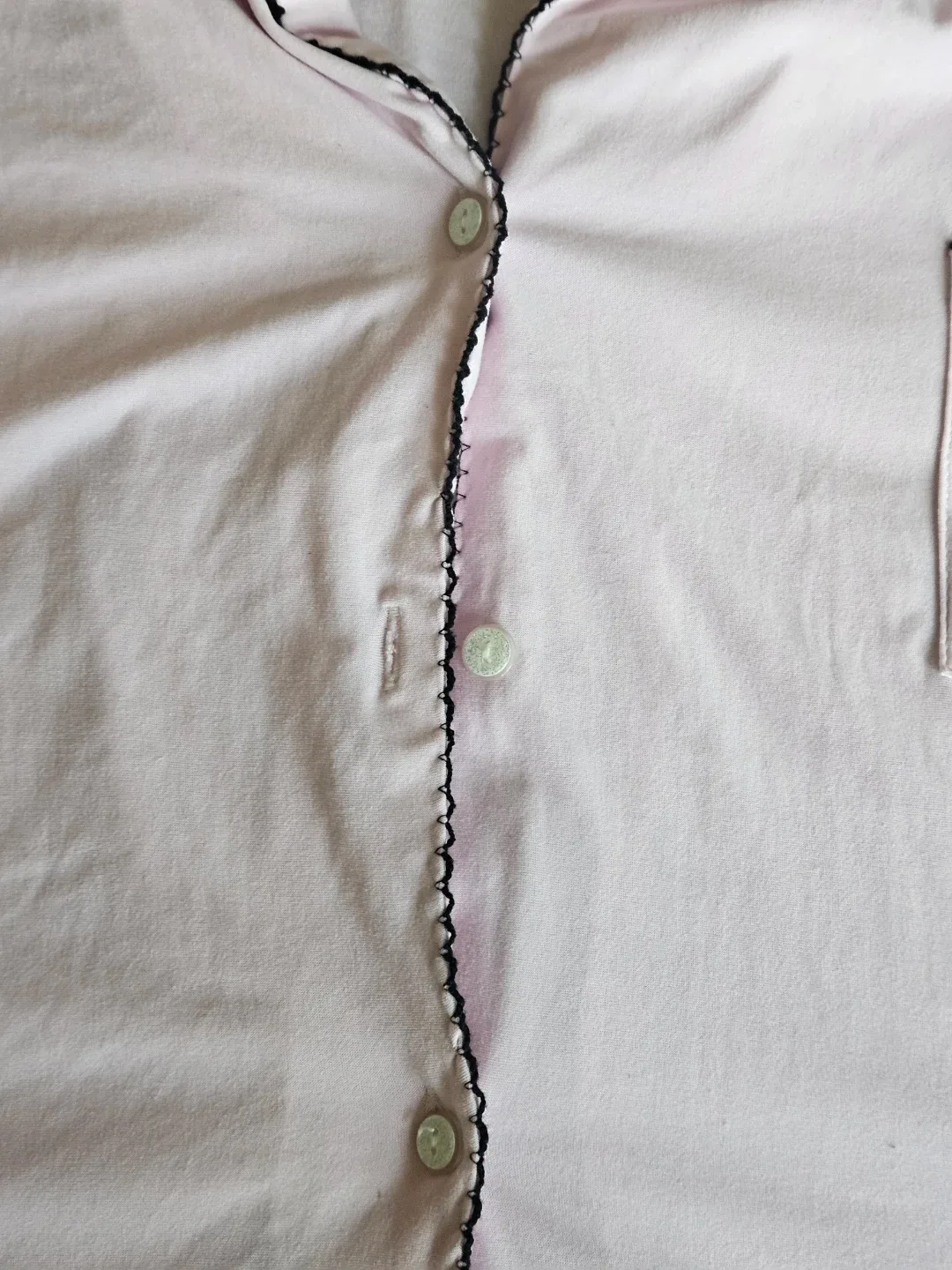 Pink Pajama Set - Shorts & Button-Up Top - photo 4