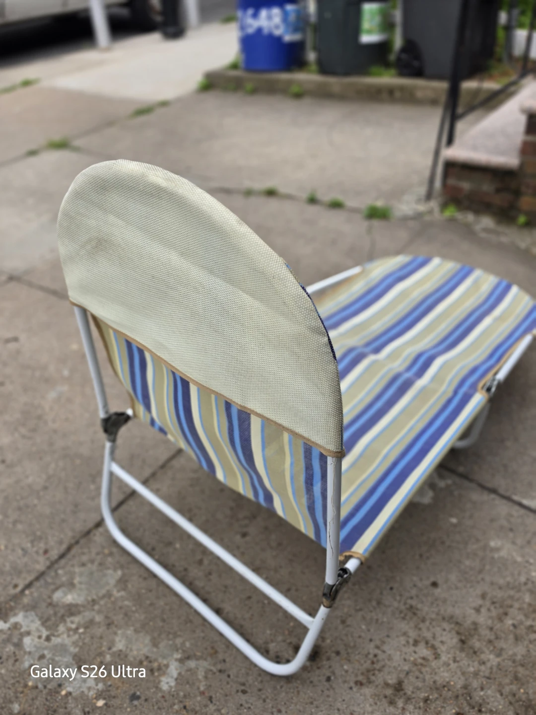 Portable Foldable Beach Lounge Chair with Adjustable Backrest - photo 4