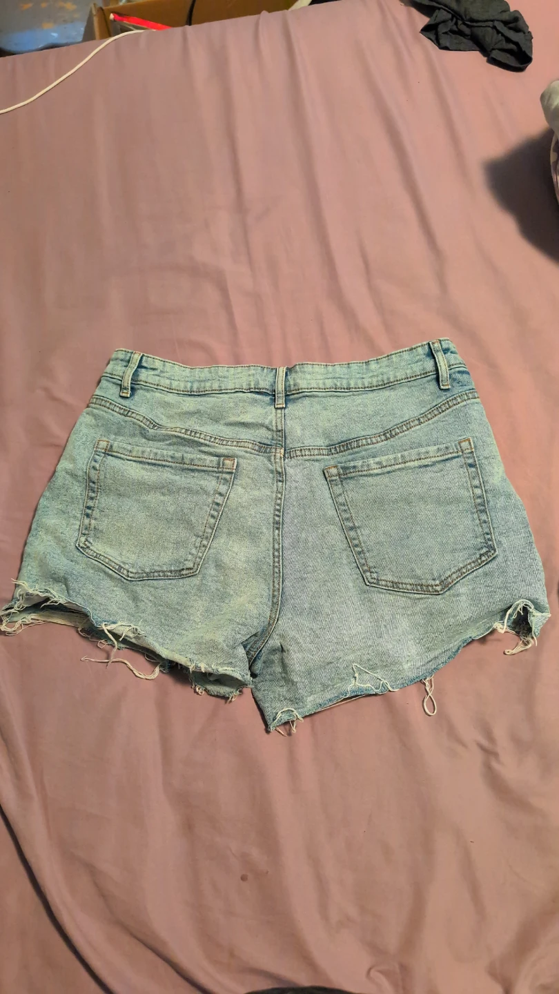 Women's Denim Shorts - Blue Stripe & Light Wash - photo 5
