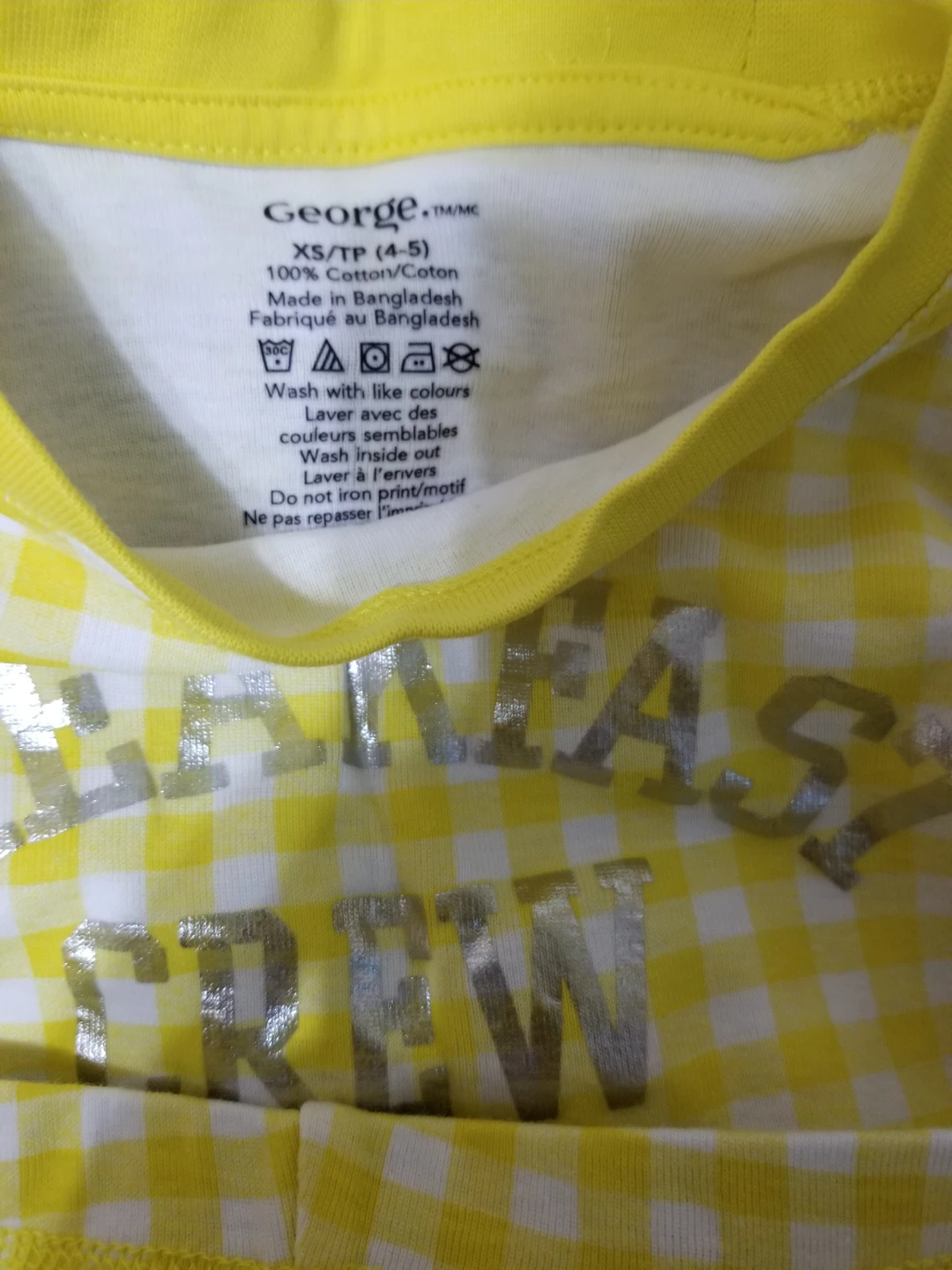 George! Yellow Gingham  shirt with shorts - photo 2
