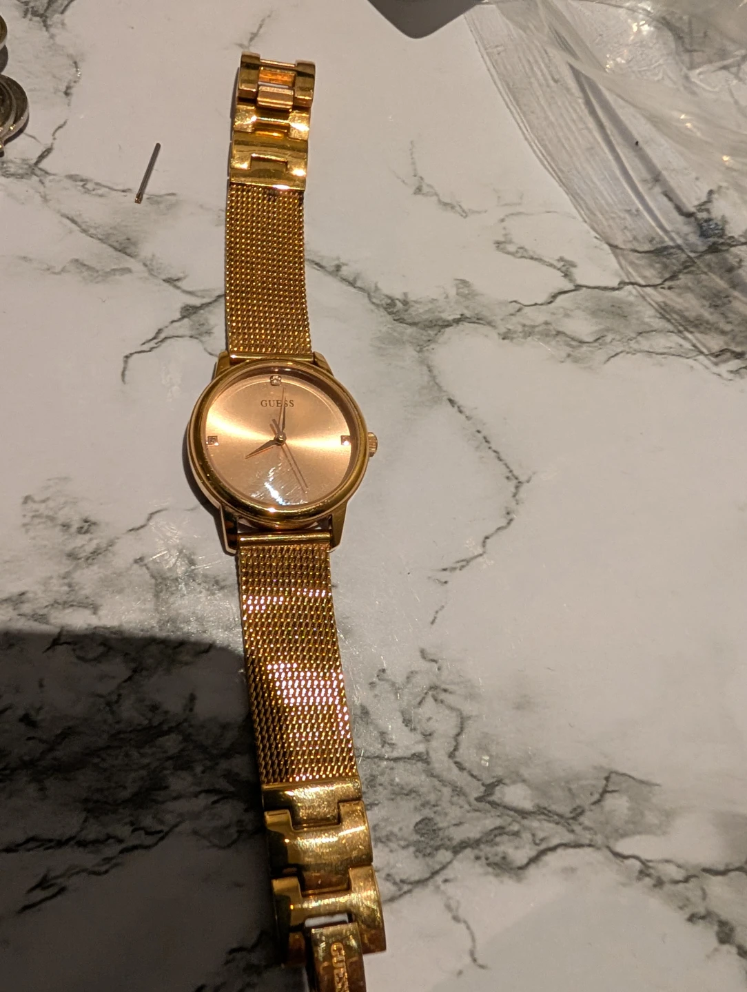Rose color Guess Watch