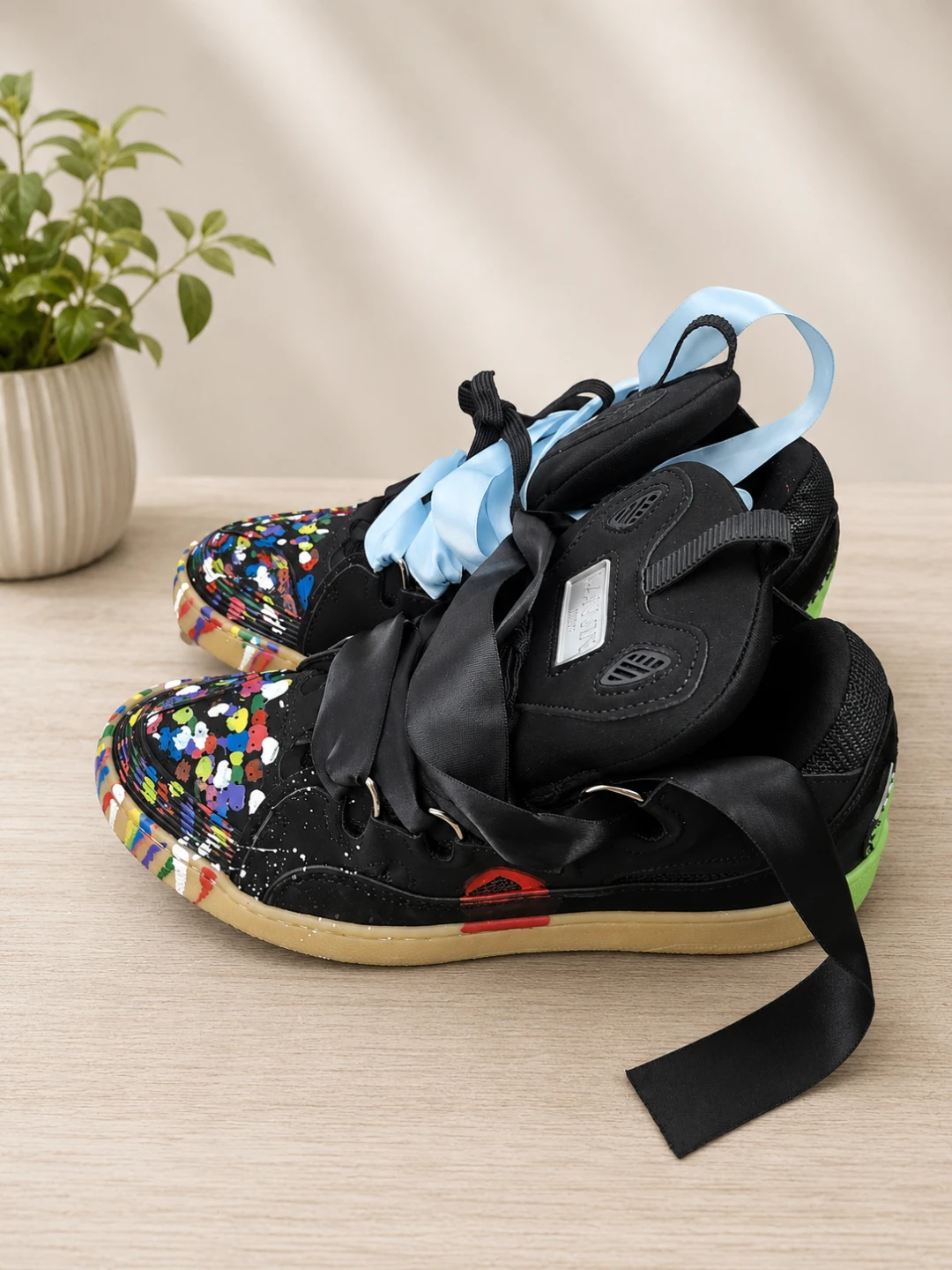 Lanvin Black Curb Sneakers - photo 2