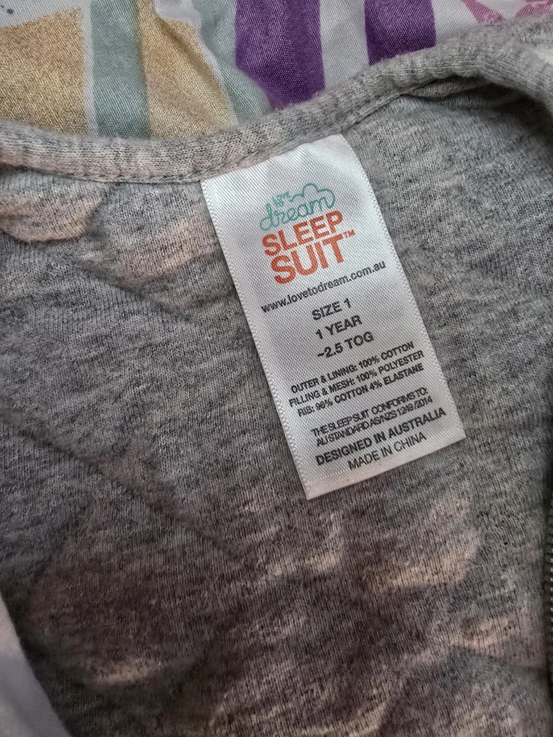 ⚽️ Love to Dream Sleep Suit 1 Year - 2.5 TOG - photo 2