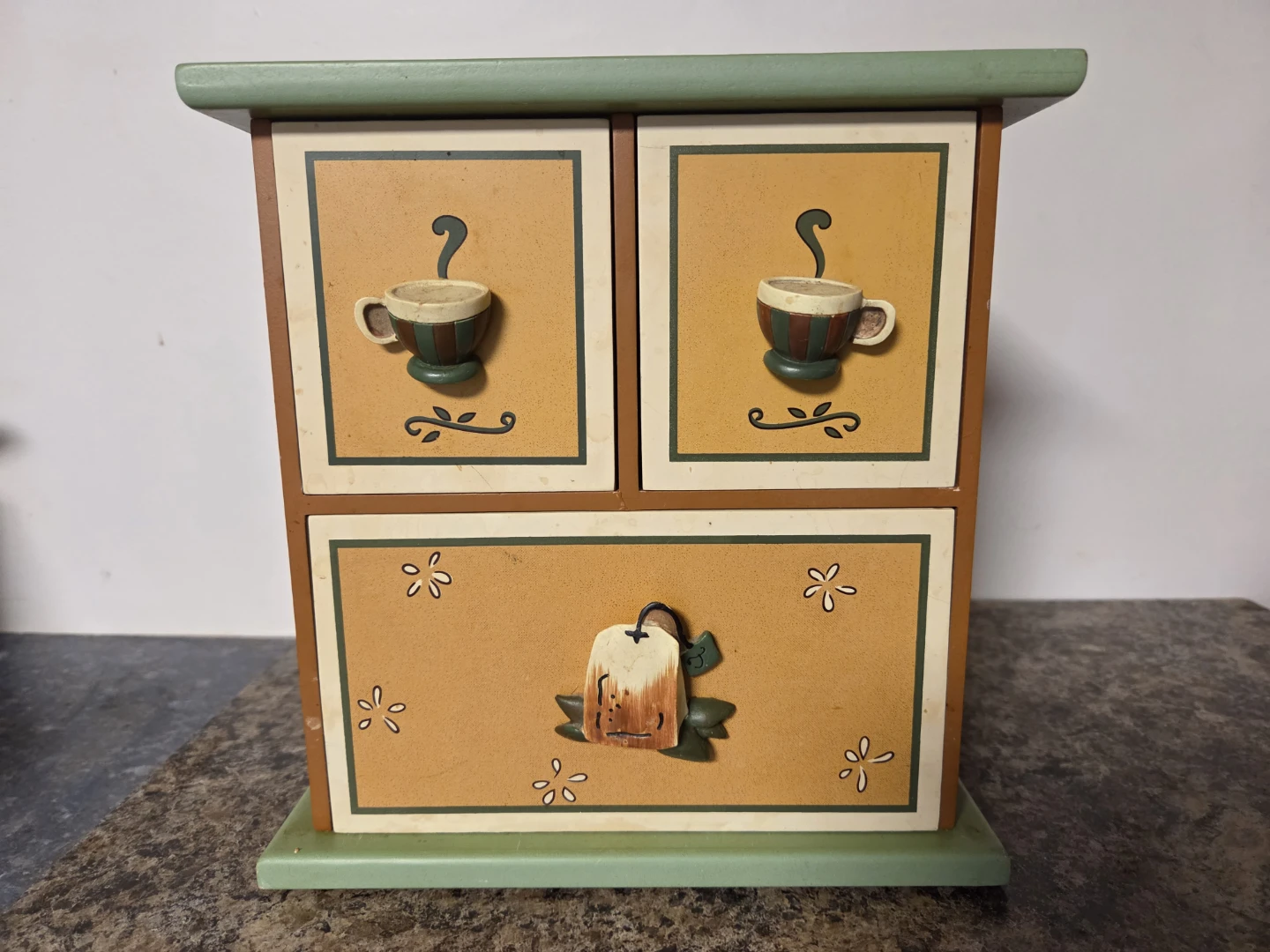 Decorative Wooden Tea Bag Organizer Box - photo 2