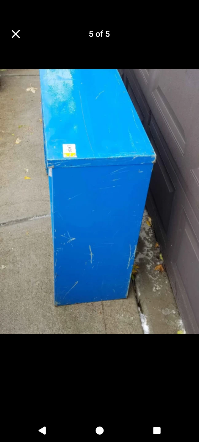 Blue Metal Shelving Unit (2 Pieces) - photo 5