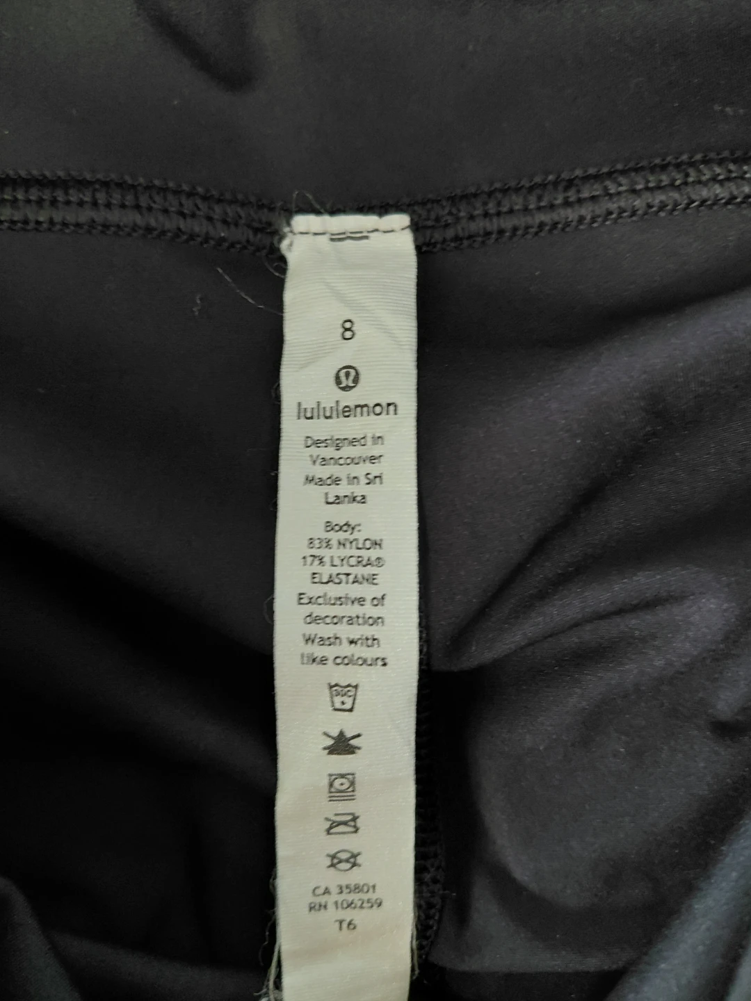 Lululemon Black Leggings Size 8 - photo 2