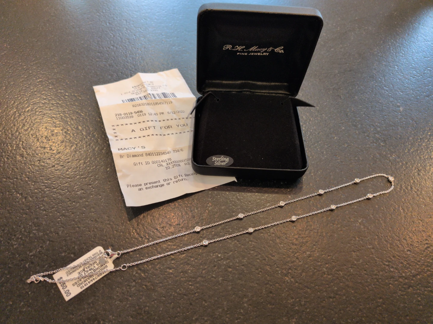 Macy's Sterling Silver Diamond Accent Necklace - photo 3
